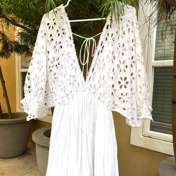 Free people white tunic beach dress - Picture 5 of 5